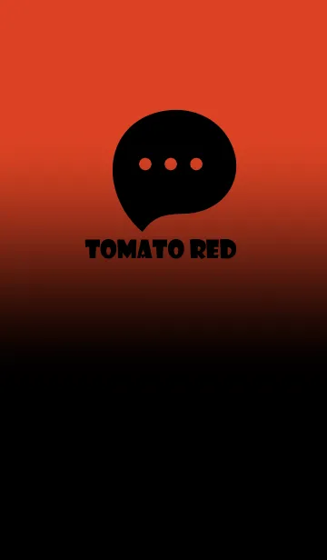 [LINE着せ替え] Black & Tomato Red Theme V2 (JP)の画像1