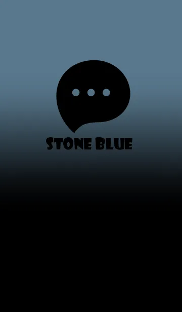 [LINE着せ替え] Black & Stone Blue Theme V2 (JP)の画像1