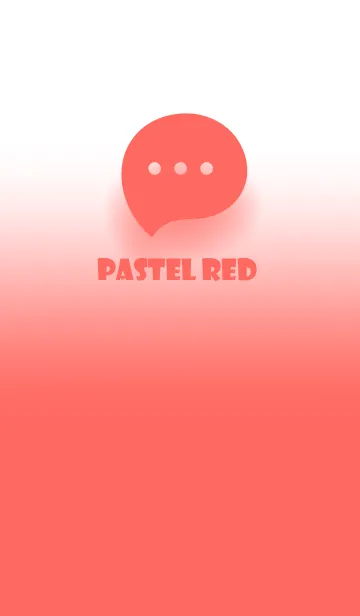 [LINE着せ替え] Pastel Red & White Theme V.2 (JP)の画像1