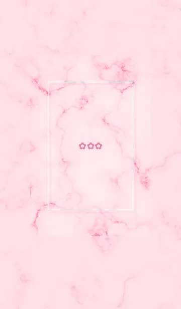 [LINE着せ替え] シンプルな小花とマーブル✿ピンク01_1の画像1