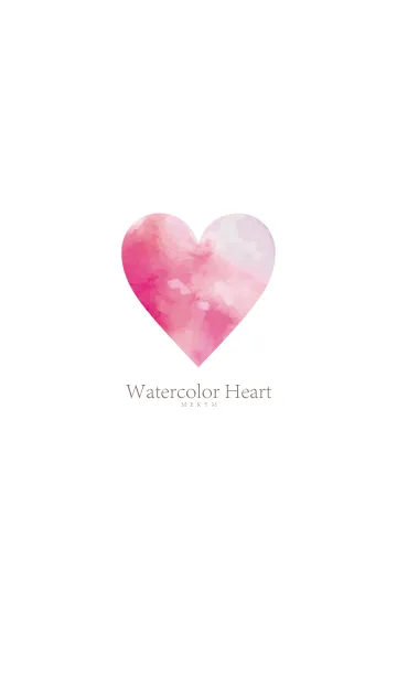 [LINE着せ替え] Watercolor Heart-MEKYM 15の画像1