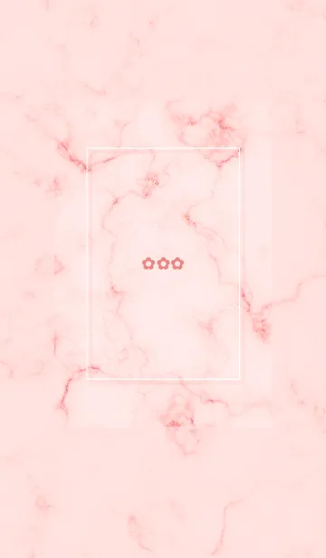 [LINE着せ替え] シンプル小花とマーブル✿ベビーピンク02_1の画像1