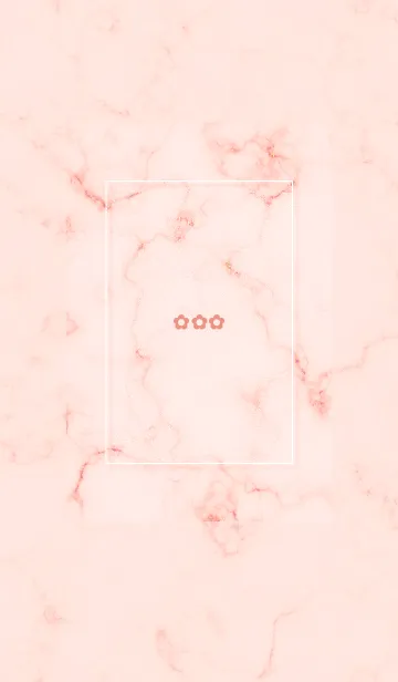 [LINE着せ替え] シンプルな小花とマーブル✿ピーチ03_1の画像1