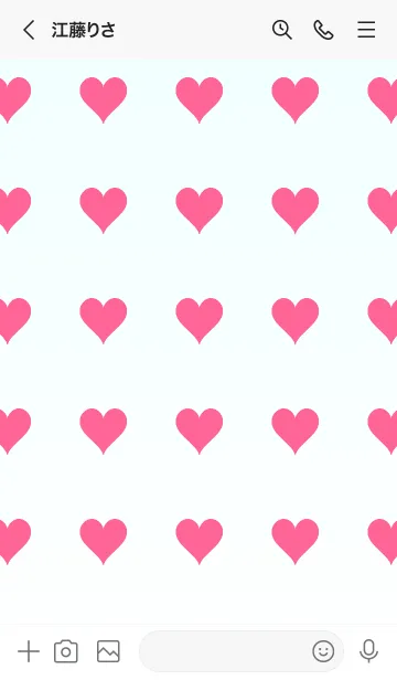 [LINE着せ替え] アズール❤︎ホワイト/TKCJの画像3