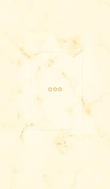 [LINE着せ替え] シンプルな小花とマーブル✿イエロー05_1の画像1