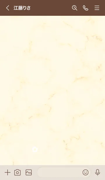 [LINE着せ替え] シンプルな小花とマーブル✿イエロー05_1の画像3