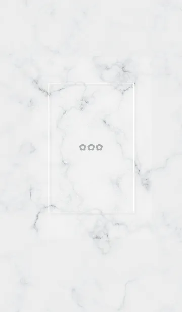 [LINE着せ替え] シンプルな小花とマーブル✿グレー14_1の画像1