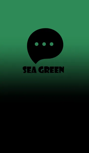 [LINE着せ替え] Black & Sea Green Theme V2 (JP)の画像1