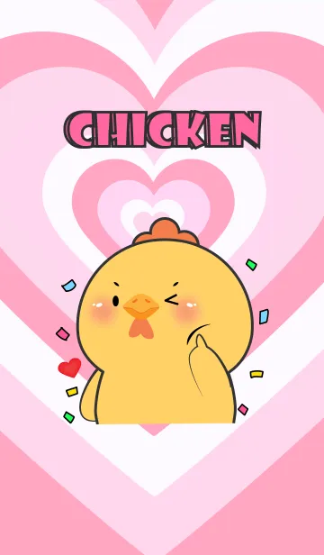 [LINE着せ替え] Love  Chicken In Love Theme (JP)の画像1