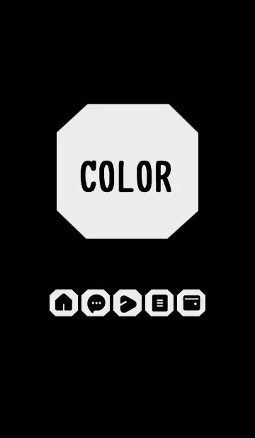 [LINE着せ替え] bw color K05の画像1