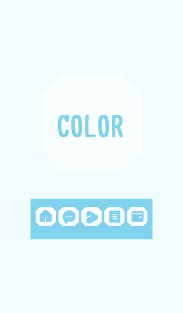 [LINE着せ替え] blue color K03の画像1