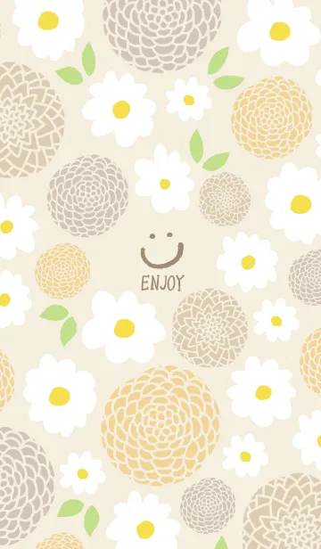 [LINE着せ替え] 白い花と鞠花10の画像1