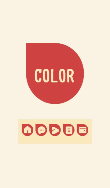 [LINE着せ替え] beige color J03の画像1