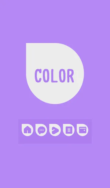 [LINE着せ替え] purple color J01の画像1