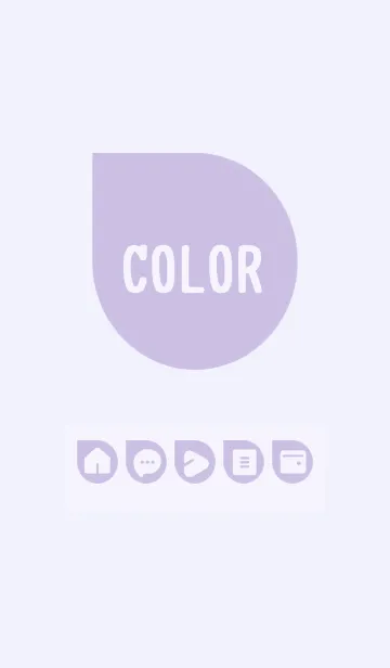 [LINE着せ替え] purple color J04の画像1