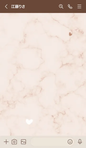 [LINE着せ替え] 秋色のマーブル♥ピンクブラウン03_1の画像3