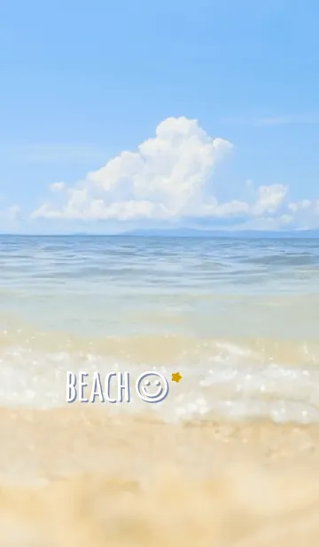 [LINE着せ替え] 海辺 お星さま<ブルー>の画像1