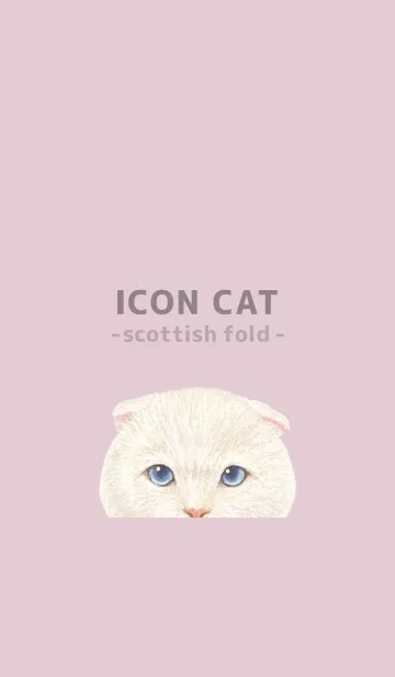 [LINE着せ替え] ICON CAT - スコティッシュ - PASTEL PK/02の画像1