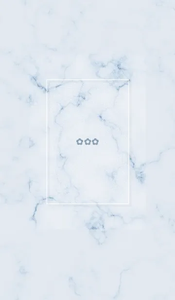 [LINE着せ替え] シンプルな小花とマーブル✿ブルー15_1の画像1