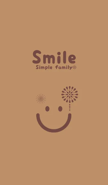 [LINE着せ替え] スマイル＆花火-シナモンの画像1