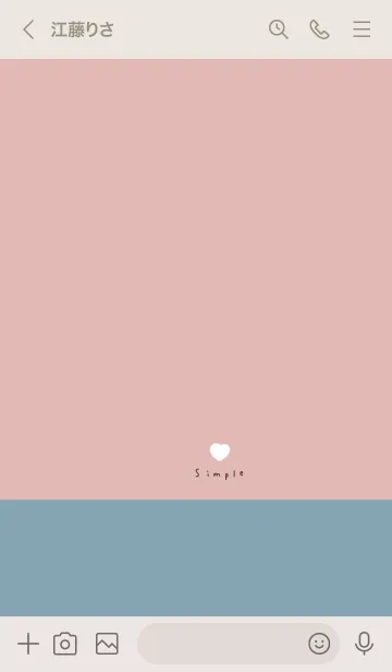 [LINE着せ替え] ピンクベージュとブルーベージュ。の画像3