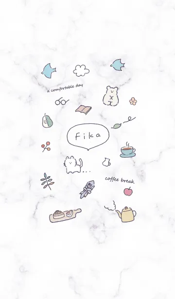 [LINE着せ替え] シンプルアイコンFika♥ウィスタリア07_1の画像1