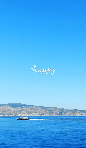 [LINE着せ替え] 青い海と空と船12の画像1