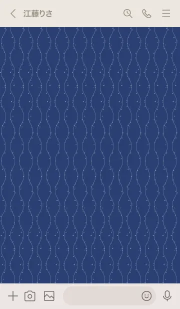 [LINE着せ替え] 和音 立涌と音符 深縹の画像3