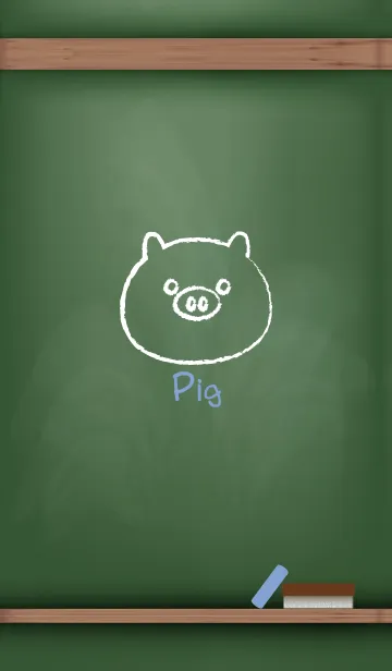 [LINE着せ替え] blackboard Pig 91の画像1