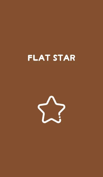 [LINE着せ替え] FLAT STAR / Coffee Brownの画像1