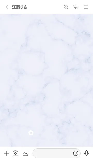 [LINE着せ替え] シンプル小花とマーブル✿ウィスタリア08_1の画像3