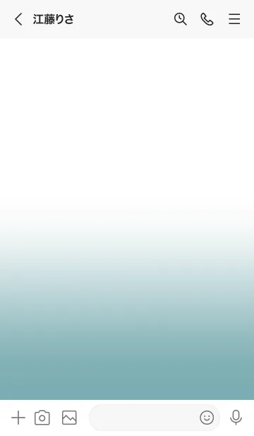 [LINE着せ替え] Aqua Blue  In White Theme (JP)の画像3