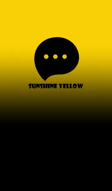 [LINE着せ替え] Black & Sunshine Yellow  Theme V2 (JP)の画像1