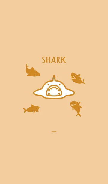 [LINE着せ替え] オレンジ : sharkの画像1