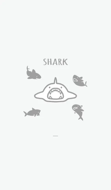 [LINE着せ替え] グレー : sharkの画像1