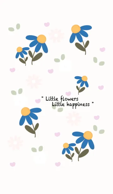 [LINE着せ替え] My little blue flowers 2の画像1