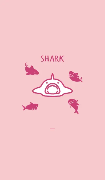 [LINE着せ替え] ピンク : sharkの画像1