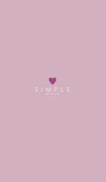 DUSKY PINK - SIMPLE HEART 2の着せ替えメイン画像
