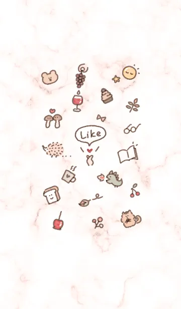 [LINE着せ替え] シンプルアイコン秋♥ベビーピンク10_1の画像1