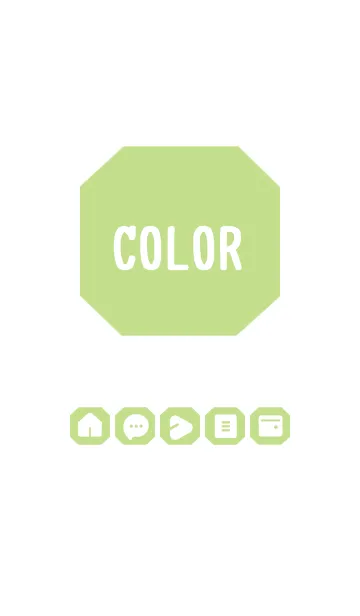 [LINE着せ替え] green color K04の画像1