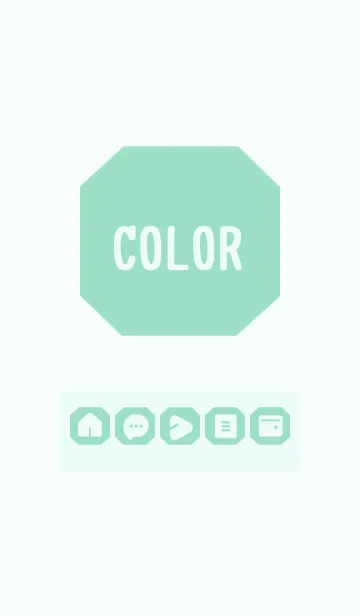 [LINE着せ替え] green color K05の画像1