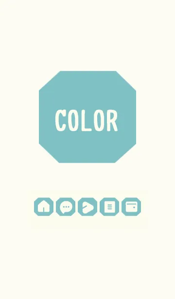 [LINE着せ替え] green color K07の画像1