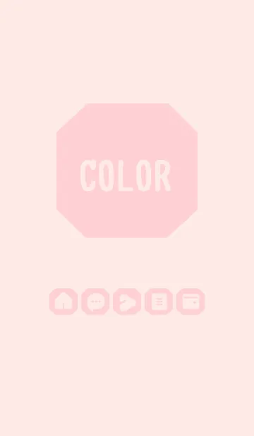 [LINE着せ替え] pink color K02の画像1