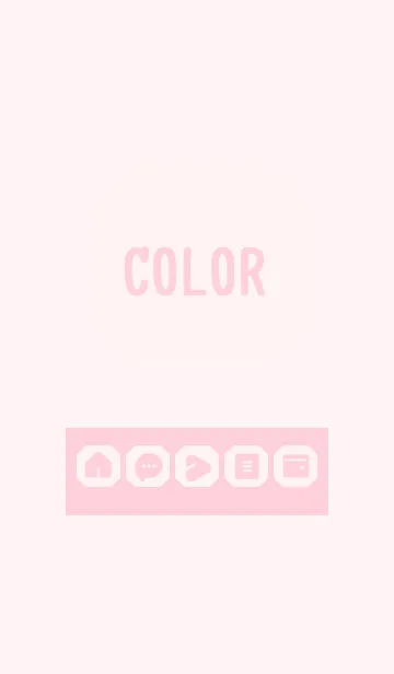 [LINE着せ替え] pink color K03の画像1
