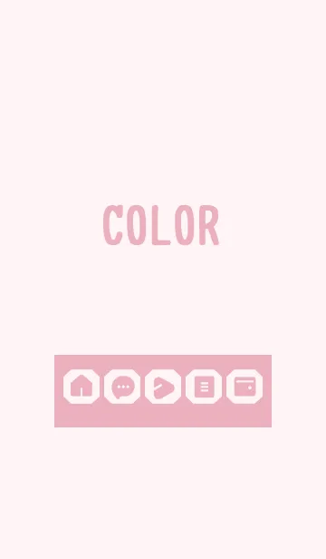 [LINE着せ替え] pink color K05の画像1