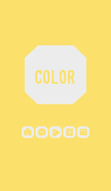 [LINE着せ替え] yellow color K01の画像1