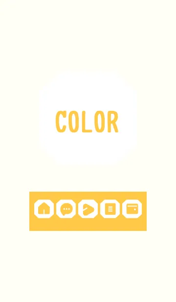 [LINE着せ替え] yellow color K03の画像1