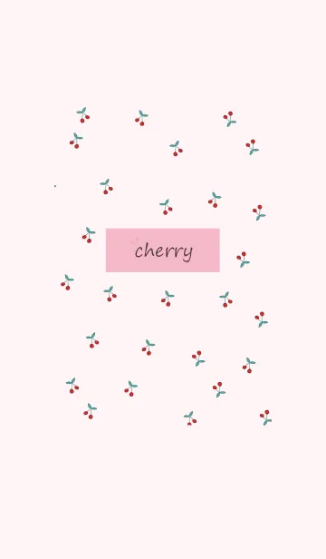 [LINE着せ替え] cherry_pattern #pink2の画像1