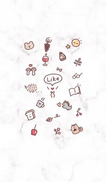 [LINE着せ替え] シンプルアイコン秋♥グレージュ02_1の画像1