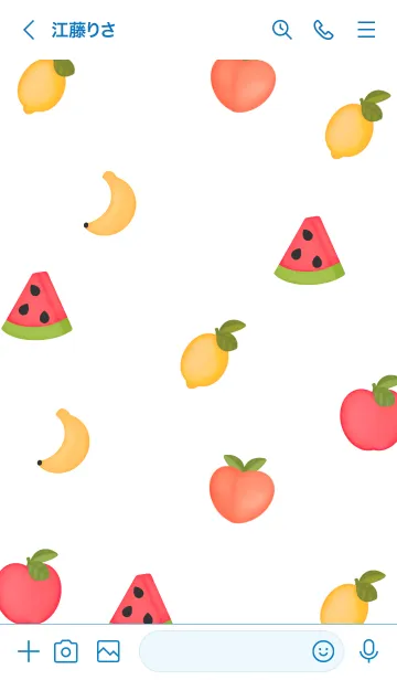 [LINE着せ替え] My fruit sticker 3の画像2